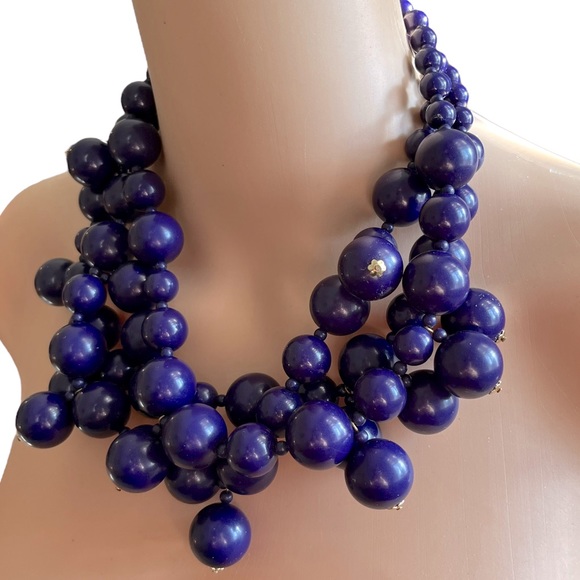 KJL Beaded Cluster Necklace - Picture 2 of 10
